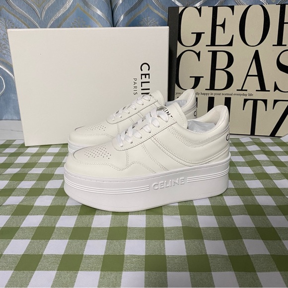Celine White Platform Athletic Sneakers🫐 - Picture 8 of 9